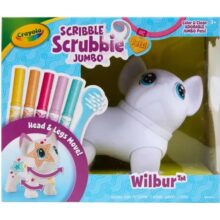 Crayola Scribble Scrubbie Jumbo Wilbur the French Bulldog Colour and Wash Pet