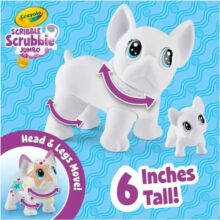 Crayola Scribble Scrubbie Jumbo Colour and Wash Pet Wilbur the French Bulldog