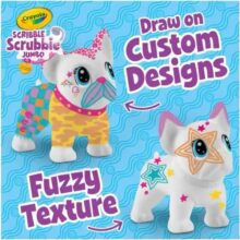 Crayola Scribble Scrubbie Jumbo Colour and Wash Pet Wilbur the French Bulldog