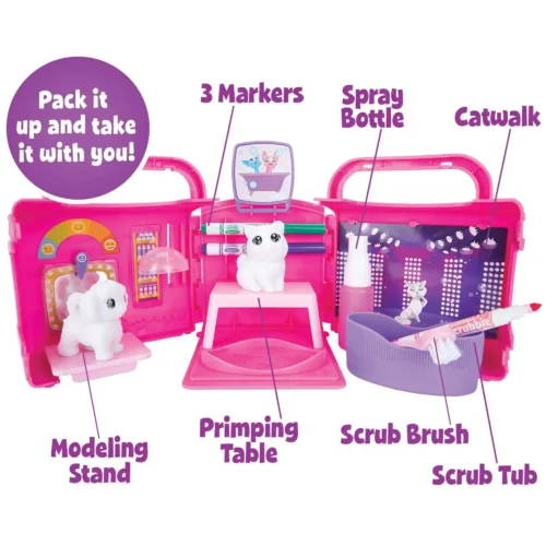 Crayola Craft - Scribble Scrubbie Playset - Carry Case - Salon - Image 2