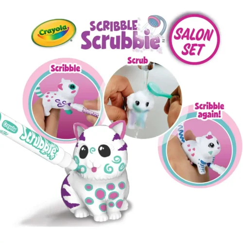 Crayola Craft - Scribble Scrubbie Playset - Carry Case - Salon - Image 3