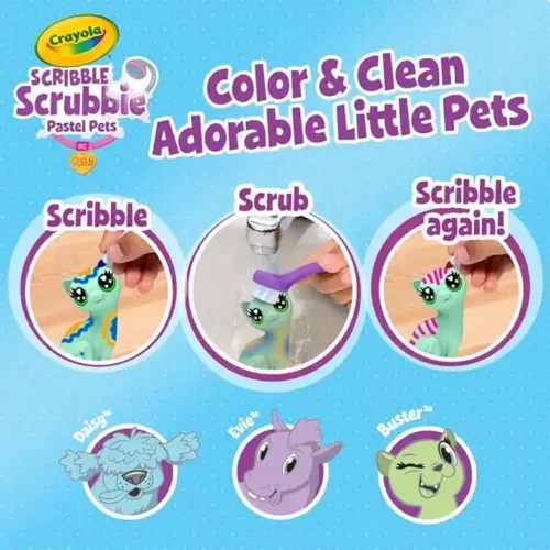 Crayola Craft - Scribble Scrubbie Single Pack - Pets - Pastel - Image 3