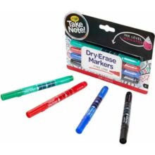 Crayola Whiteboard Markers Fine Line Assorted Colours 4 Pack