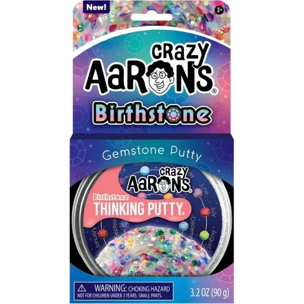 Crazy Aarons Thinking Putty - Birthstone Gemstone 1 Crazy Aarons Thinking Putty - Birthstone Gemstone