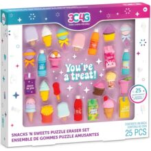 3C4G Snack n Sweets Puzzle Eraser Set 25 Pack