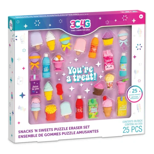 3C4G Eraser Set - Snack n Sweets Puzzle