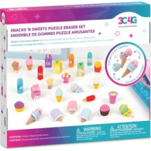 3C4G Snack n Sweets Puzzle Eraser Set 25 Pack