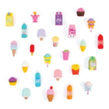 Alternative view of 3C4G Eraser Set - Snack n Sweets Puzzle