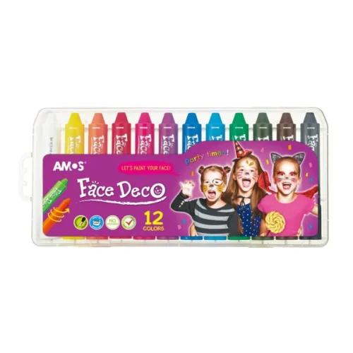 Amos Face Deco Facepaint Set - 12 Pack