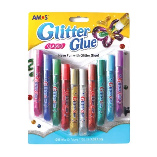 Amos Glitter Glue Pack - 10 Pack