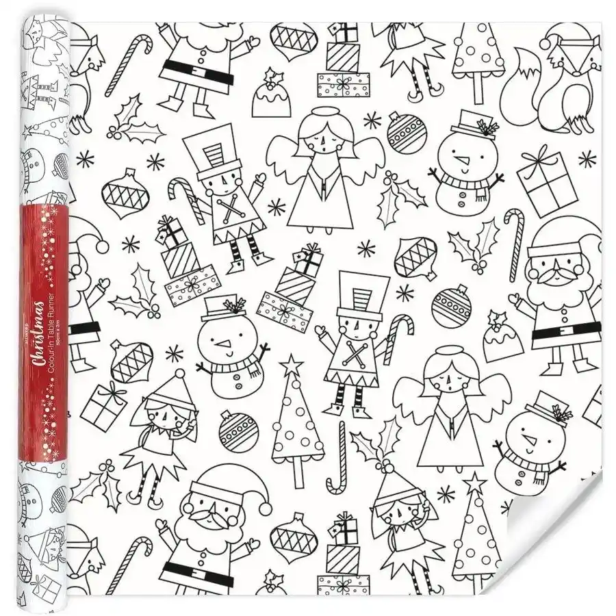 Artwrap Christmas Colour In Table Runner