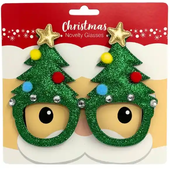Artwrap Christmas Novelty Glasses - Christmas Trees