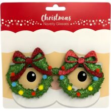 Artwrap Christmas Novelty Glasses - Wreaths