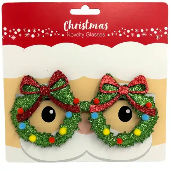 Artwrap Christmas Novelty Glasses - Wreaths