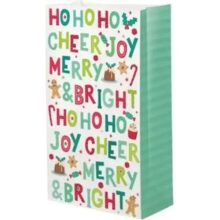Artwrap Christmas Paper Treat Bags 6 Pack - Merry and Bright