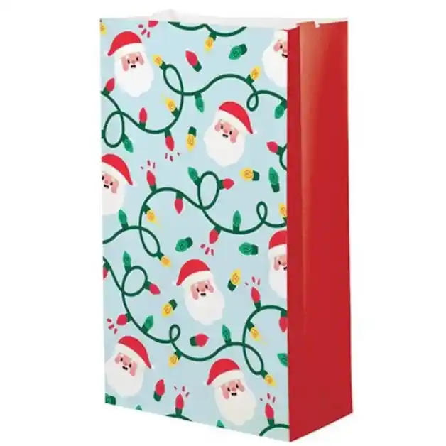Artwrap Christmas Paper Treat Bags 6 Pack - Santa