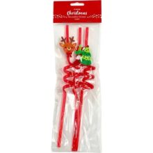 Artwrap Christmas Reusable Straws 3 pack - Stocking, Tree, Reindeer