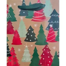 Artwrap Christmas Small Bag - Christmas Trees