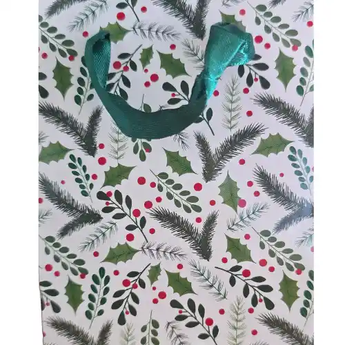 Artwrap Christmas Small Bag - Holly
