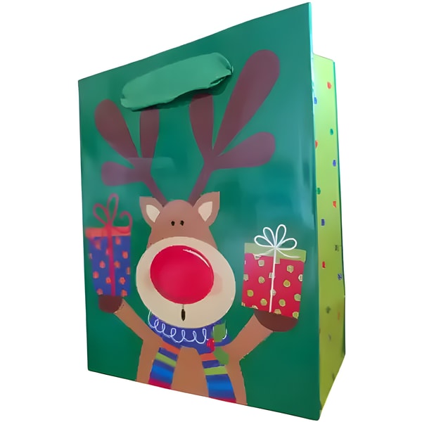 Artwrap Christmas Small Bag - Rudolph 1 Artwrap Christmas Small Bag - Rudolph