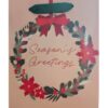 Artwrap Christmas Small Bag - Seasons Greetings