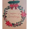 Artwrap Christmas Small Bag - Seasons Greetings