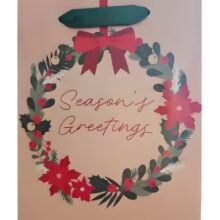 Artwrap Christmas Small Bag - Seasons Greetings