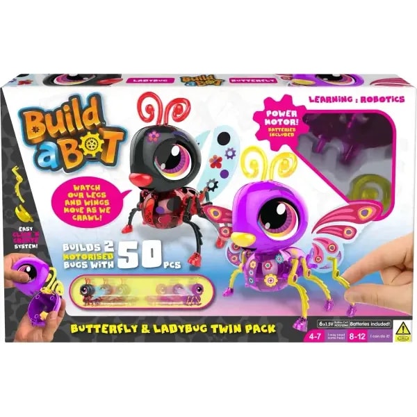 Build A Bot Butterfly and Ladybug Twin Pack 1 Build A Bot Butterfly and Ladybug Twin Pack