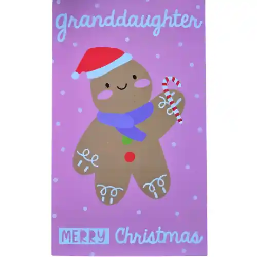 Christmas Card - Granddaughter, Merry Christmas