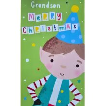 Christmas Card - Grandson, Merry Christmas