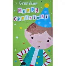 Christmas Card - Grandson, Merry Christmas