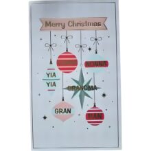 Christmas Card - Merry Christmas Nana