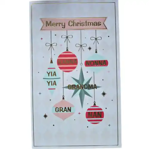 Christmas Card - Merry Christmas Nana