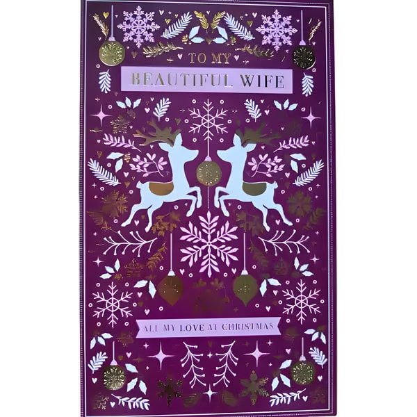 Christmas Card - To My Beautiful Wife 1 Christmas Card - To My Beautiful Wife