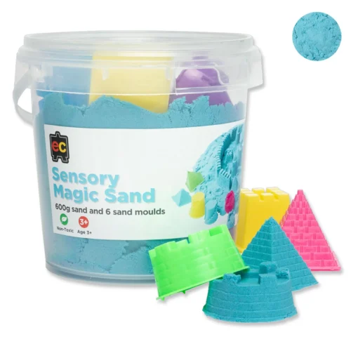 EC Sensory Magic Sand with Moulds 600gm Tub - Blue