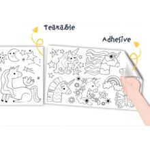 Alternative view of Haku Yoka Fantasy Unicorn 3 Metre Colouring Roll Kit with 12 Crayons