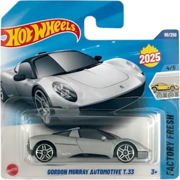Hot Wheels 1.64 Car - Factory Fresh - Gordon Murray Automotive T.33 1 Hot Wheels 1.64 Car - Factory Fresh - Gordon Murray Automotive T.33