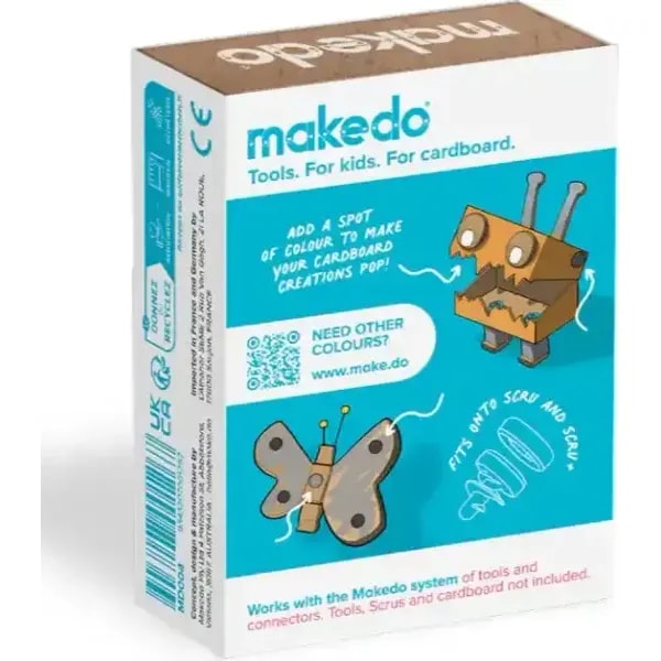 Makedo Scru Dot Time Machine Decoration Pack Black White Grey 4 Makedo Scru Dot Time Machine Decoration Pack Black White Grey - Image 4