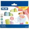 Milan Non Dust Maxi Chalk 6 Pack