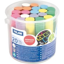 Milan Non Dust Maxi Chalk Bucket 20 Pack