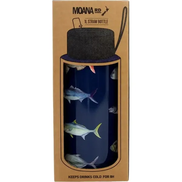 Moana Road Insulated Drink Bottle 1L NZ Fishing Club 1 Moana Road Insulated Drink Bottle 1L NZ Fishing Club
