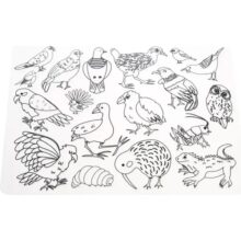 Alternative view of Moana Road Animals of Aotearoa Silicone Colouring Placemat