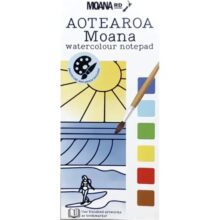 Moana Road Watercolour Notepad Aotearoa Moana with Paint Palette and Brush