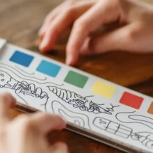 Alternative view of Moana Road Watercolour Notepad Aotearoa Moana with Paint Palette and Brush
