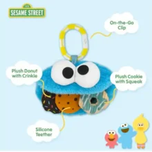 Alternative view of Sesame Street Soft Toy - Cookie Monster Activity Teether