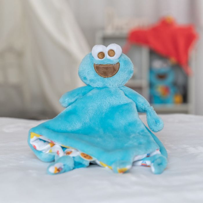 Sesame Street Soft Toy - Cookie Monster Comfort Blanket - Image 3