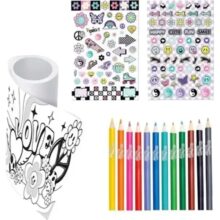 Style 4 Ever 4 Metre Colouring Roll Up Set with Pencils and Stickers 7 Style 4 Ever 4 Metre Colouring Roll Up Set with Pencils and Stickers