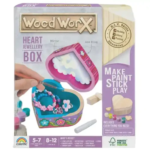 Wood WorX Heart Bling Bling Box
