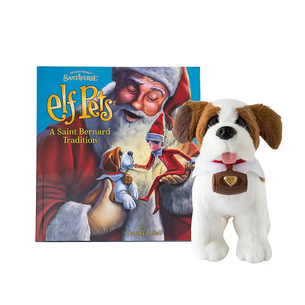 Elf Pets A Saint Bernard Tradition – Storybook and Plush Set - Image 4