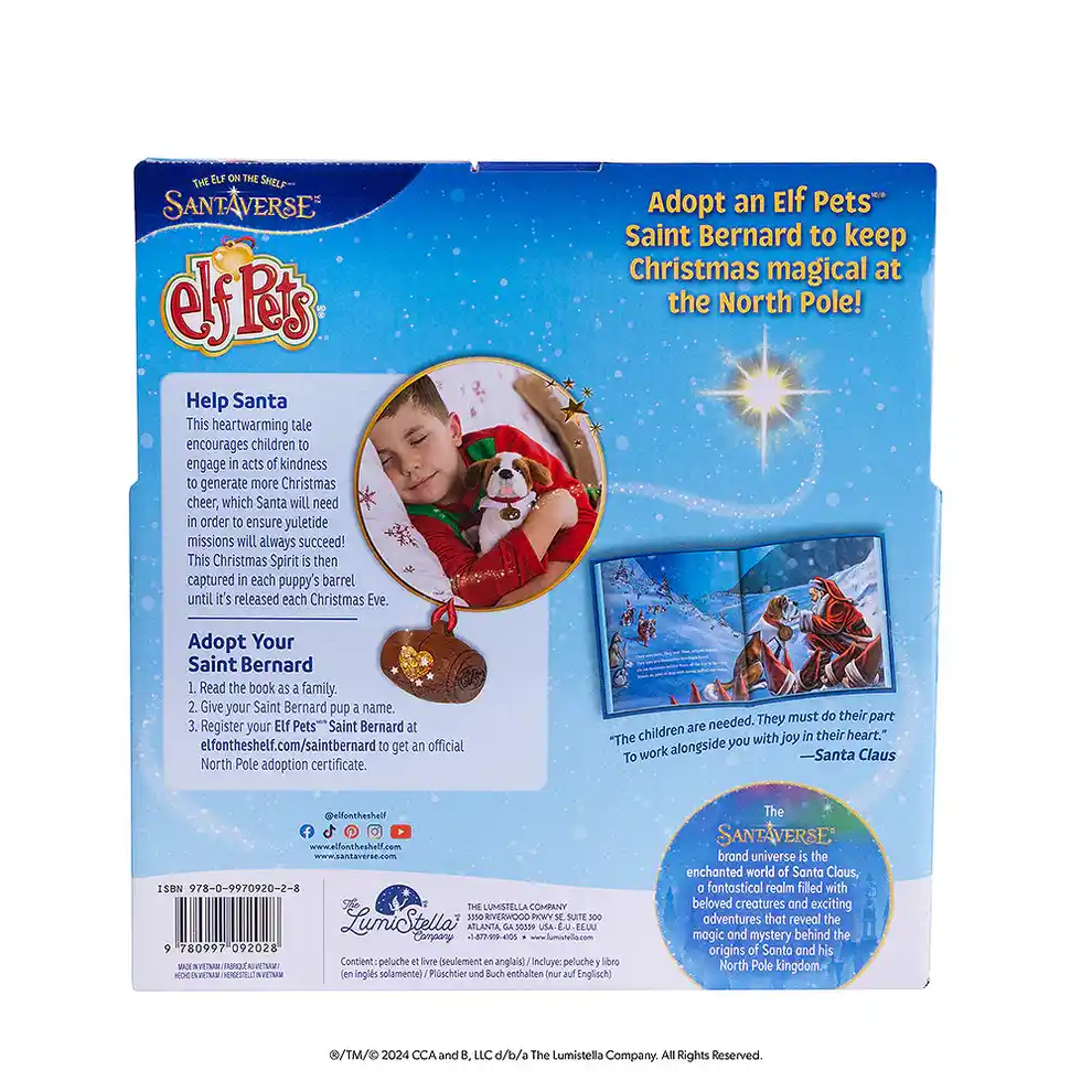 Elf Pets A Saint Bernard Tradition – Storybook and Plush Set - Image 9